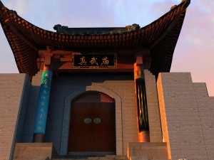 temple 3D मॉडल