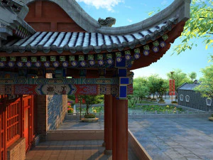 starożytny budynek Model 3D