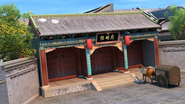 ancient building 3D 모델 .c4d .max .obj .3ds .fbx .stl .blend 