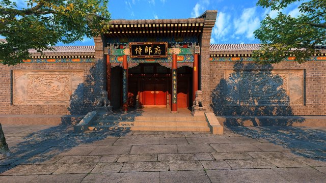 ancient building 3D-Modell .c4d .max .obj .3ds .fbx .stl .blend 