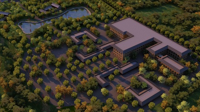 ancient building 3D Model .c4d .max .obj .3ds .fbx .stl .blend 