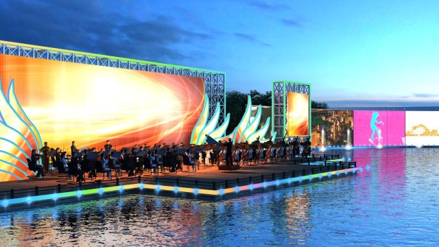 water show Model 3D .c4d .max .obj .3ds .fbx .stl .blend 