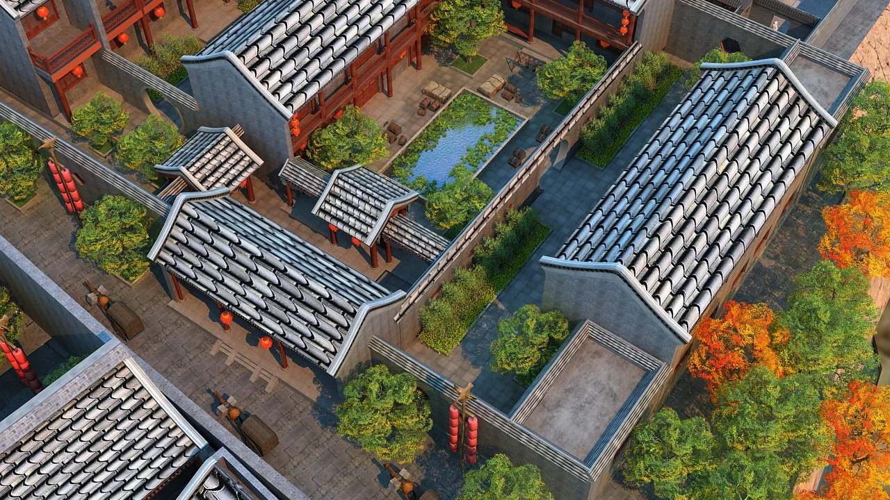 प्राचीन इमारत 3D मॉडल .c4d .max .obj .3ds .fbx .stl .blend