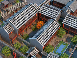 प्राचीन इमारत 3D मॉडल