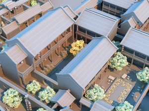 प्राचीन इमारत 3D मॉडल