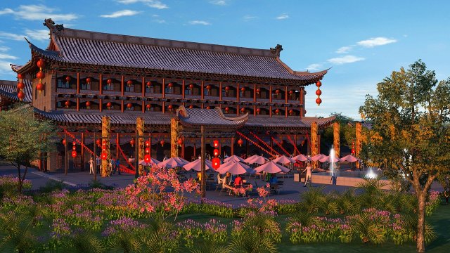 ancient building 3D Model .c4d .max .obj .3ds .fbx .stl .blend 