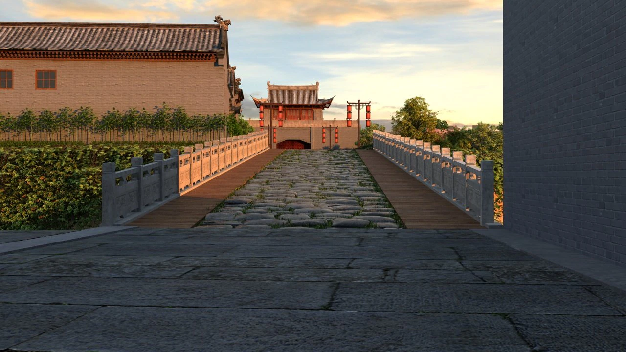 古代の建物 3Dモデル .c4d .max .obj .3ds .fbx .stl .blend 