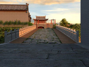 starożytny budynek Model 3D