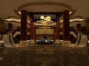 hotel lobby Modelo 3D