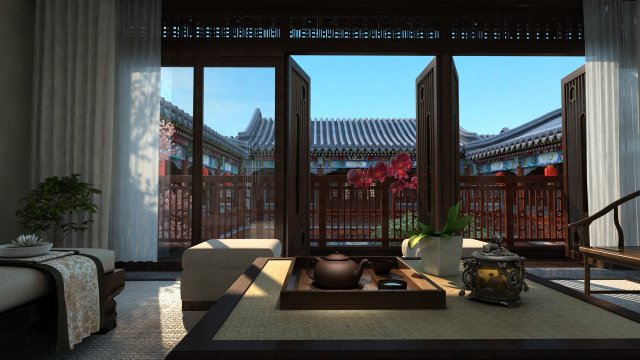 ancient building 3D Model .c4d .max .obj .3ds .fbx .stl .blend 
