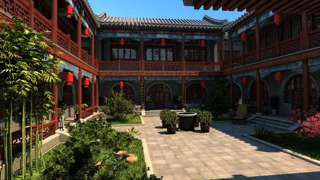 ancient building Modelo 3D .c4d .max .obj .3ds .fbx .stl .blend 