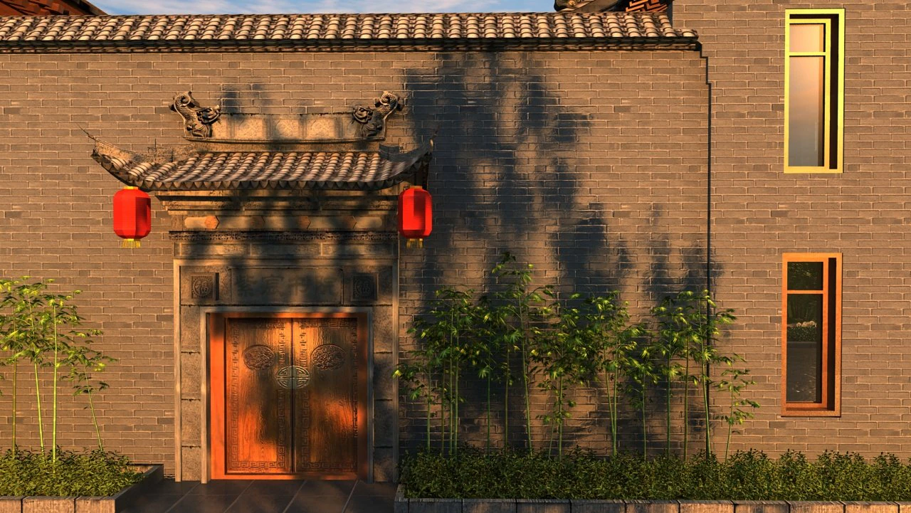 ancient building 3D Model .c4d .max .obj .3ds .fbx .stl .blend 