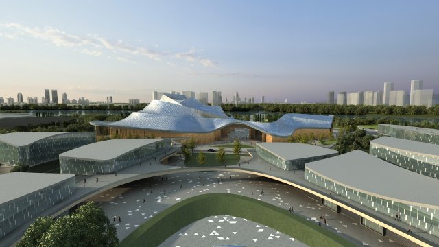 shanghai opera house 3D Модель .c4d .max .obj .3ds .fbx .stl .blend 