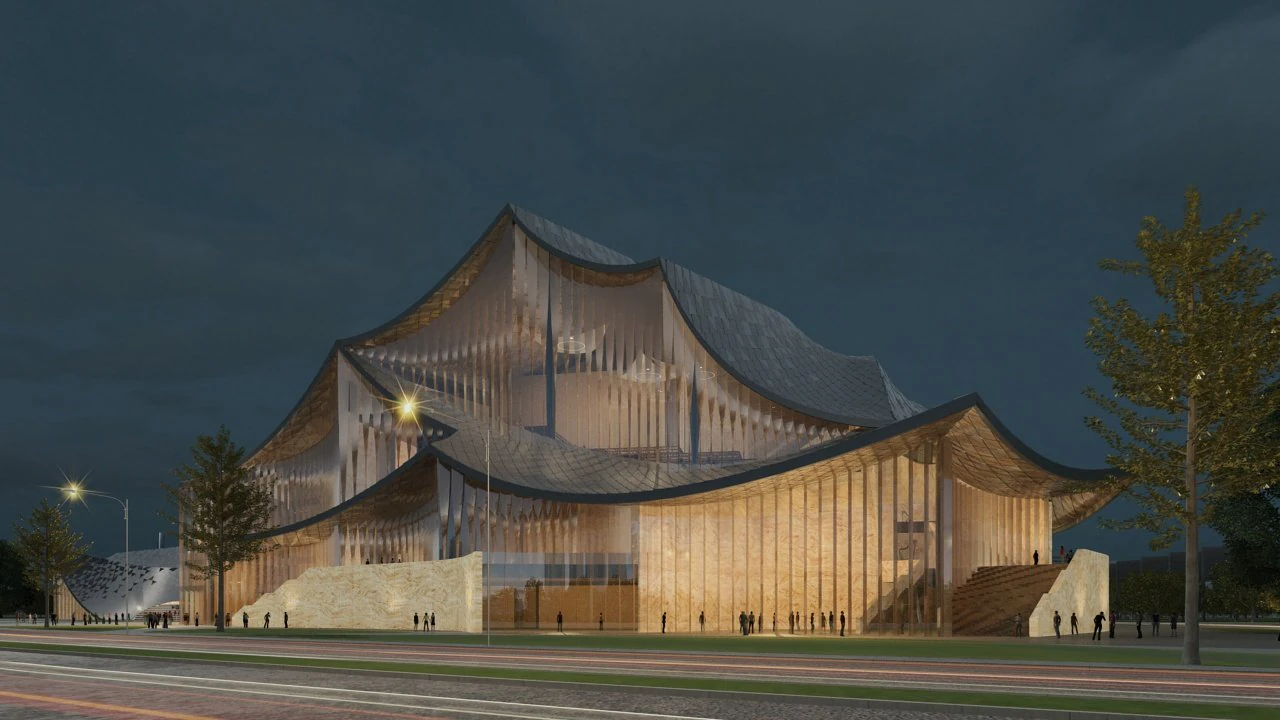 shanghai opera house 3D Model .c4d .max .obj .3ds .fbx .stl .blend 