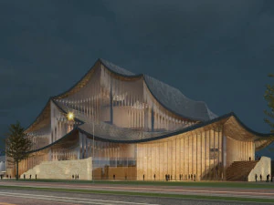 Shanghai-Opernhaus 3D Modell