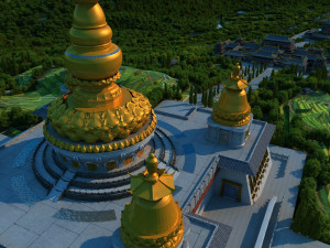 stupa Modèle 3D