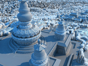 stupa Modèle 3D