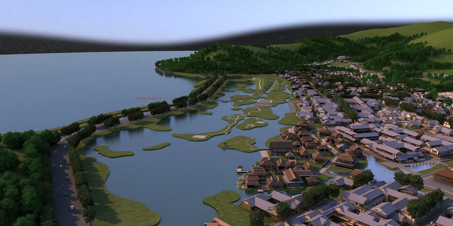 small town 3D Model .c4d .max .obj .3ds .fbx .stl .blend