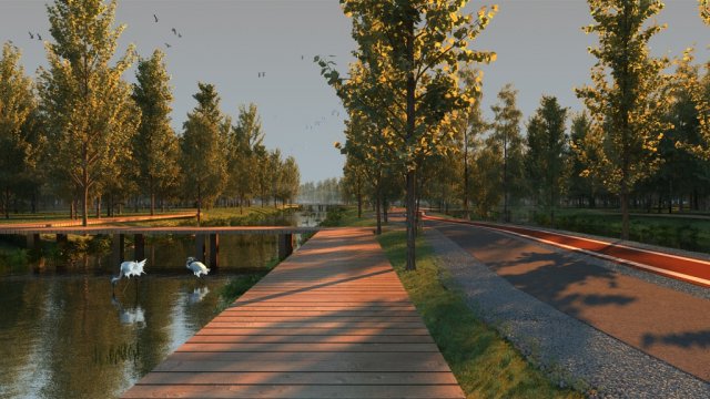park 3D Model .c4d .max .obj .3ds .fbx .stl .blend 