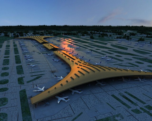 capital airport Modelo 3D .c4d .max .obj .3ds .fbx .stl .blend 