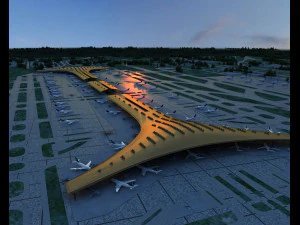 aeroporto della capitale Modello 3D