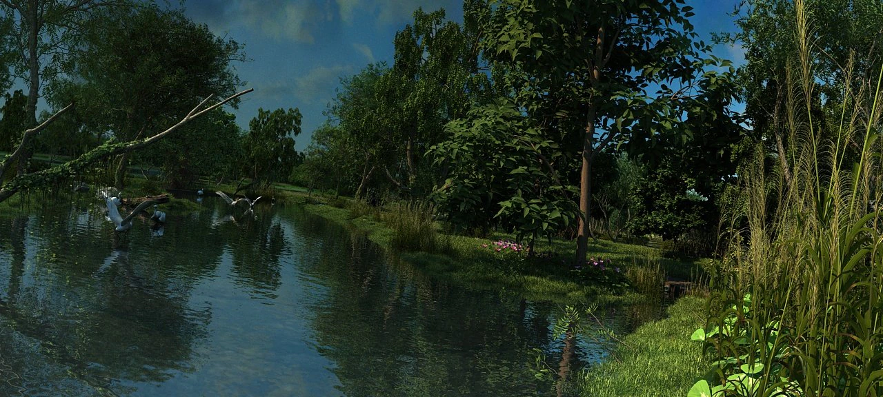 wetlands 3D Model .c4d .max .obj .3ds .fbx .stl .blend 