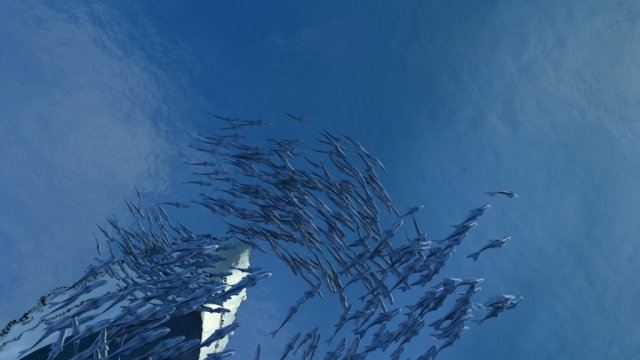 fish school Modello 3D .c4d .max .obj .3ds .fbx .stl .blend 