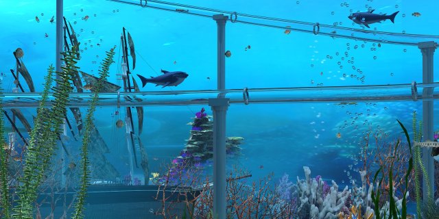 underwater restaurant Model 3D .c4d .max .obj .3ds .fbx .stl .blend