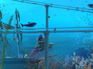 Unterwasserrestaurant 3D Modell