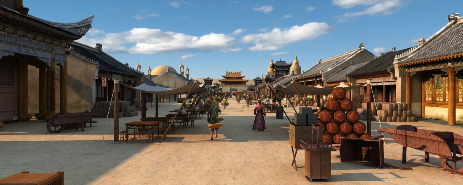 ancient city 3D Model .c4d .max .obj .3ds .fbx .stl .blend