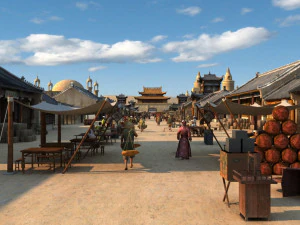 starożytne miasto Model 3D