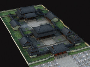 taoist temple Modelo 3D