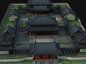 taoist temple 3Dモデル