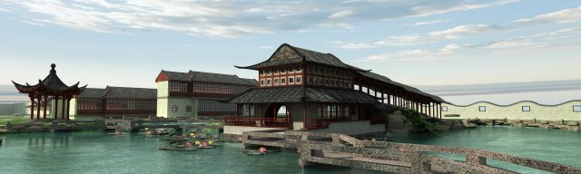 ancient architecture 3D Model .c4d .max .obj .3ds .fbx .stl .blend 
