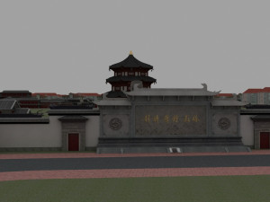 hanshan temple 3Dモデル