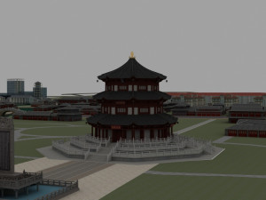 hanshan temple 3D Model