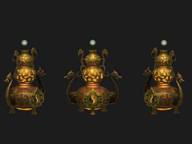 alchemy furnace 3D Модель .c4d .max .obj .3ds .fbx .stl .blend 