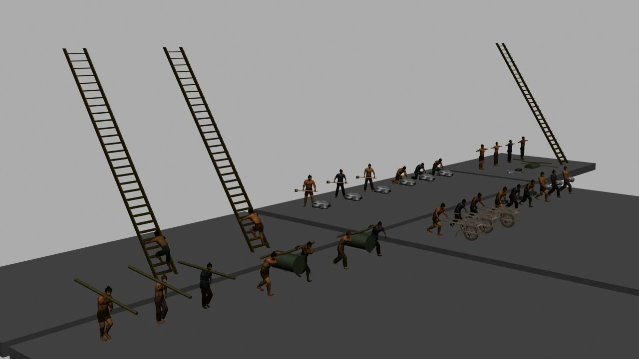 ancient labor 3D Model .c4d .max .obj .3ds .fbx .stl .blend 