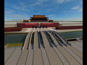 천안문 광장 3D 모델
