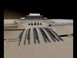 천안문 광장 3D 모델