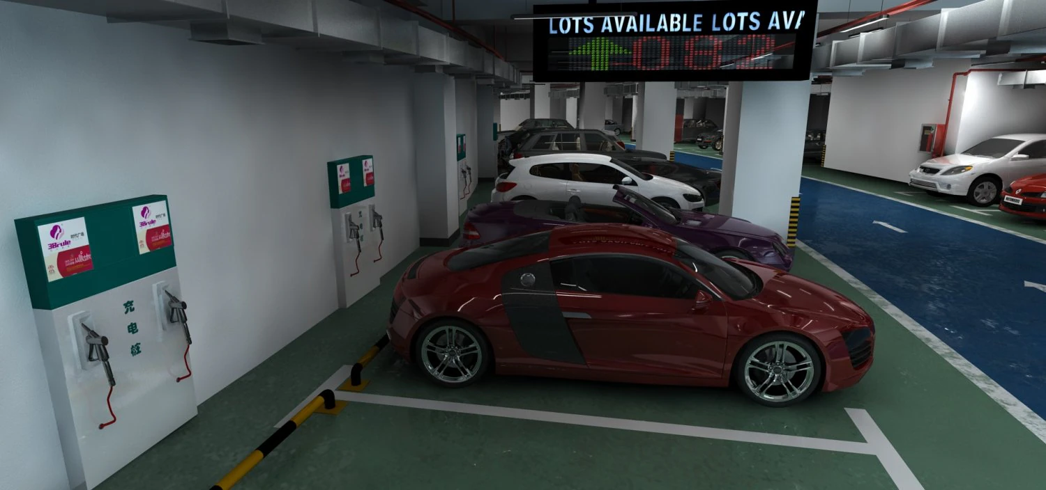 parking lot 3D Model .c4d .max .obj .3ds .fbx .stl .blend 
