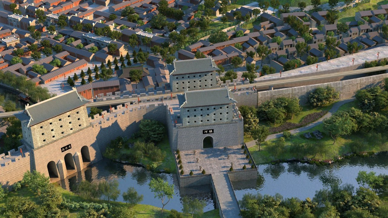 ancient city 3D Model .c4d .max .obj .3ds .fbx .stl .blend 