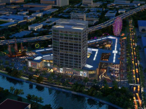 strada commerciale Modello 3D