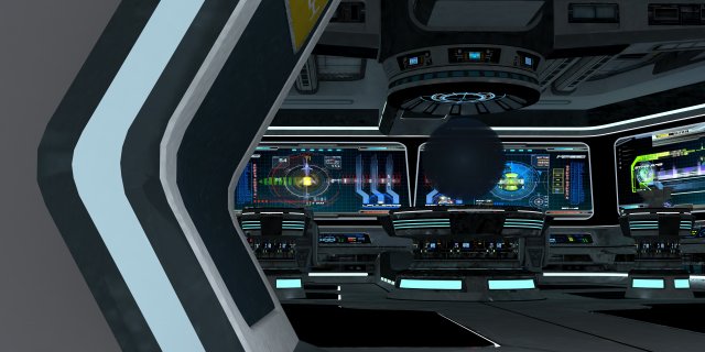 Spaceship interior Model 3D .c4d .max .obj .3ds .fbx .stl .blend