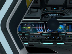Spaceship interior 3D Model