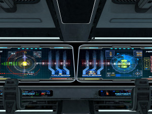 Spaceship interior Model 3D