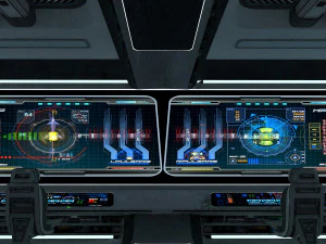 Spaceship interior 3D Model