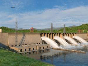 hydroelectric power station Modelo 3D