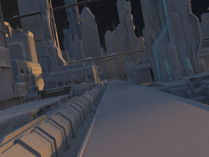 futuristic city 3D मॉडल