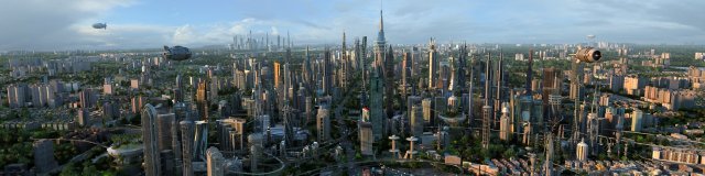 futuristic city 3D-Modell .c4d .max .obj .3ds .fbx .stl .blend 